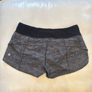 Lululemon Athletica Black Speed Shorts, Size 6